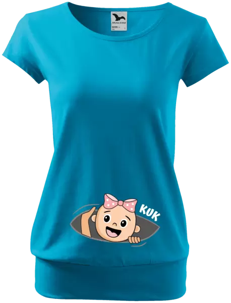 Těhotenské tričko Kuk - holcička