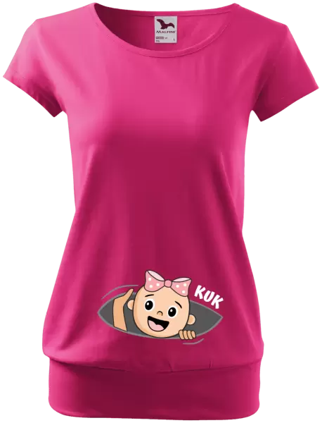 Těhotenské tričko Kuk - holcička