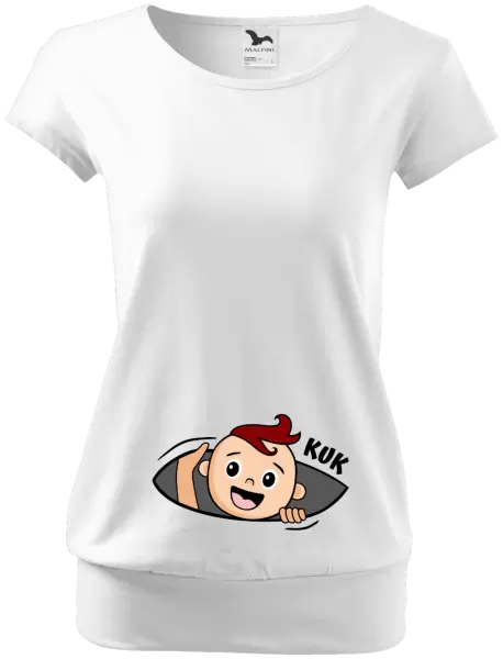 Těhotenské tričko Kuk - chlapeček