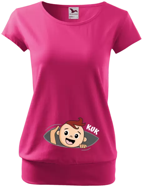 Těhotenské tričko Kuk - chlapeček