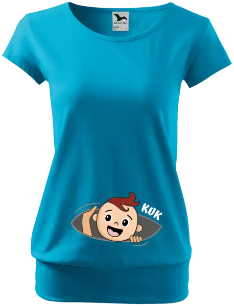 Těhotenské tričko Kuk - chlapeček