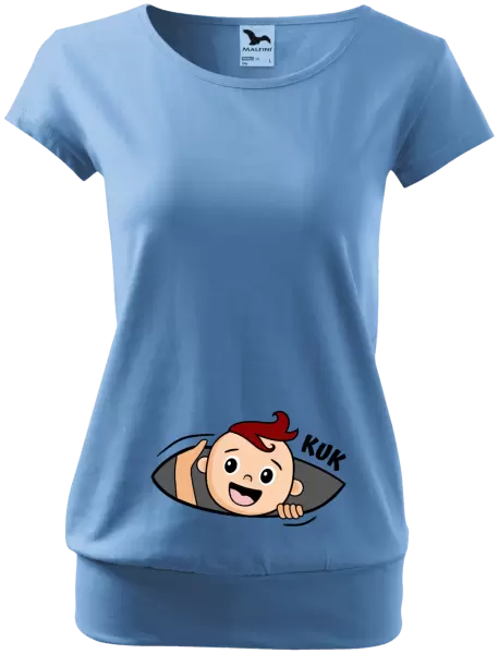 Těhotenské tričko Kuk - chlapeček