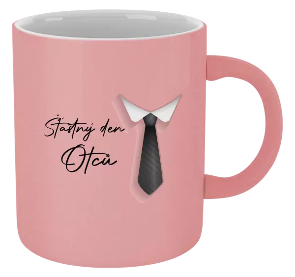 Metalický hrnek Šťastný den otců - kravata