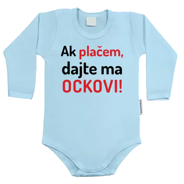 Detské body Ak plačem, dajte ma ockovi