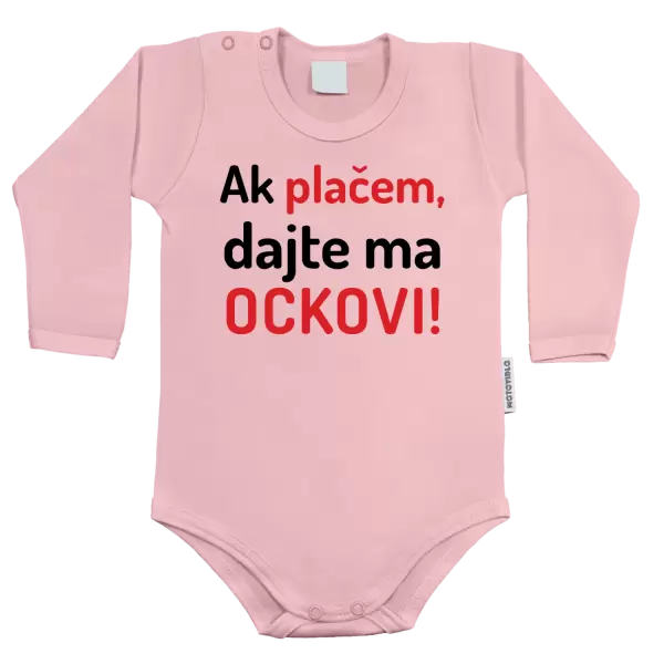 Detské body Ak plačem, dajte ma ockovi