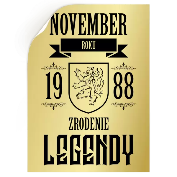 Samolepka Zrodenie legendy