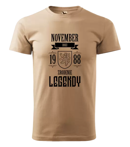 Pánske narodeninové tričko Zrodenie legendy