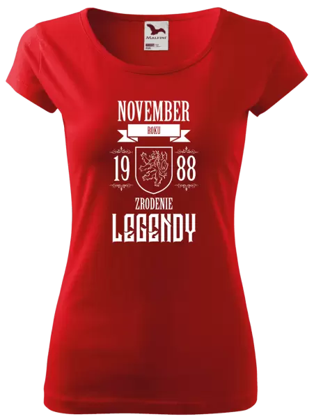 Dámske tričko Zrodenie legendy