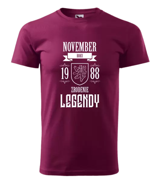 Pánske narodeninové tričko Zrodenie legendy