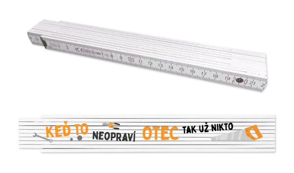 Skladací meter Keď to neopraví otec, tak už nikto