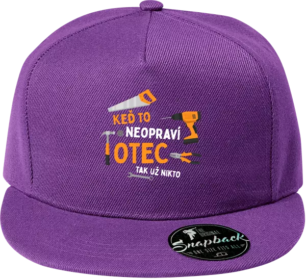 Snapback šiltovka Keď to neopraví otec, tak už nikto