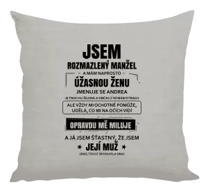 Polštář Rozmazlený manžel