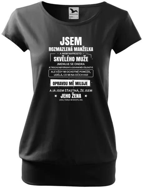 Dámské tričko Rozmazlená manželka