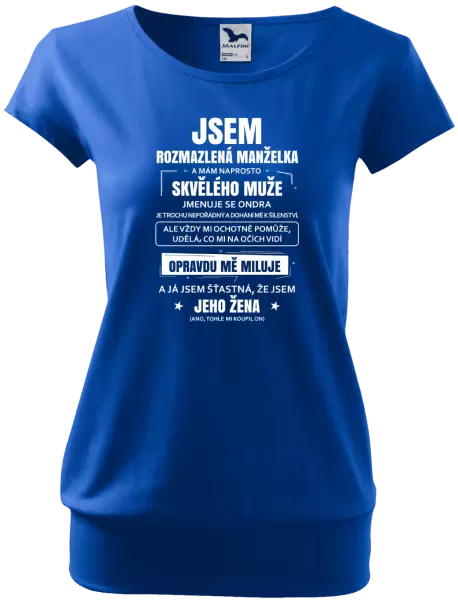 Dámské tričko Rozmazlená manželka
