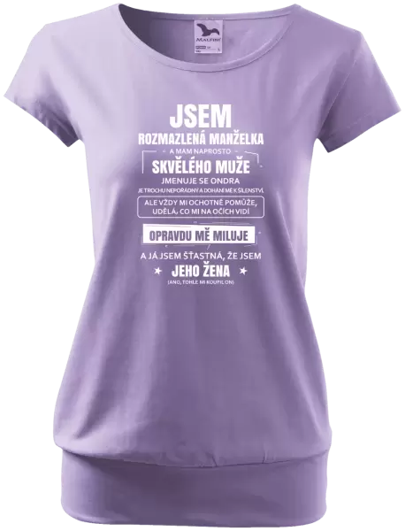Dámské tričko Rozmazlená manželka