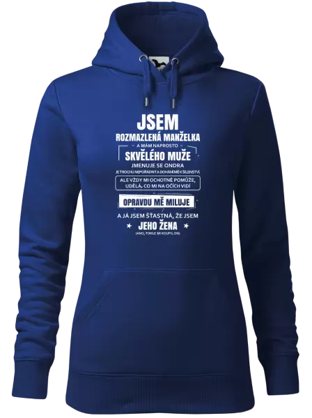 Dámská mikina Rozmazlená manželka