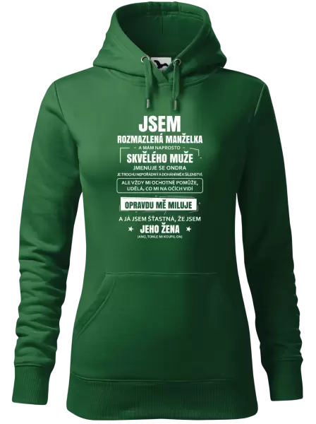 Dámská mikina Rozmazlená manželka