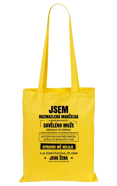 Látková taška Rozmazlená manželka