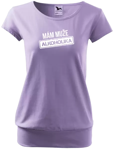 Dámské tričko Mám muže alkoholika
