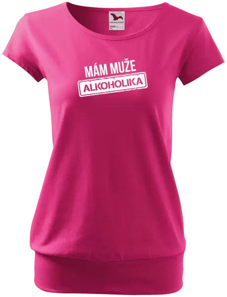 Dámské tričko Mám muže alkoholika