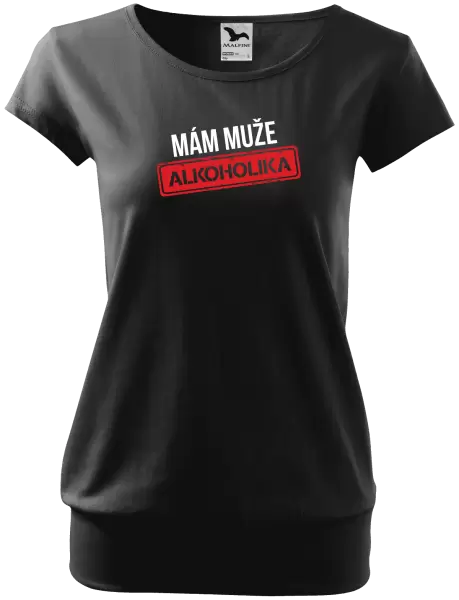 Dámské tričko Mám muže alkoholika