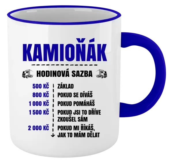 Hrnek Hodinová sazba - kamioňák