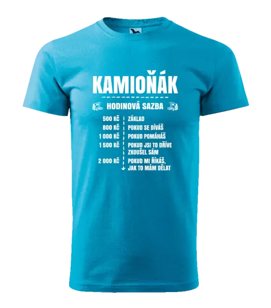 Pánské tričko Hodinová sazba - kamioňák