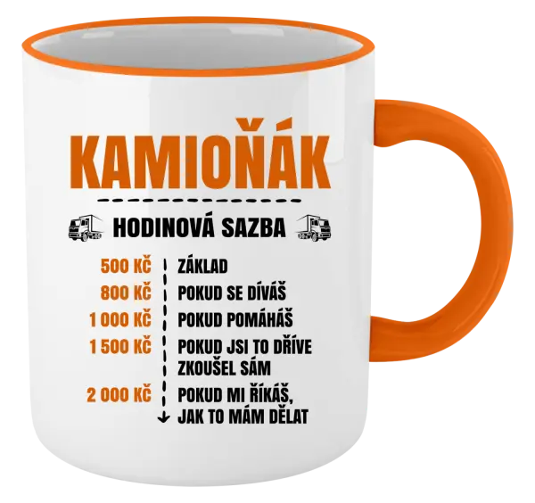 Hrnek Hodinová sazba - kamioňák