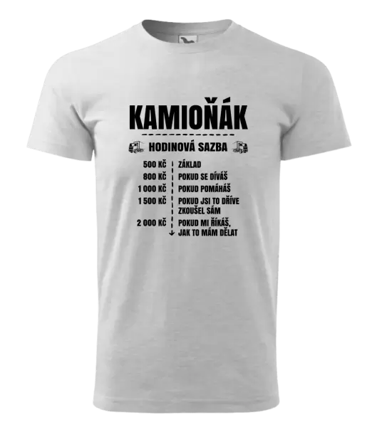 Pánské tričko Hodinová sazba - kamioňák