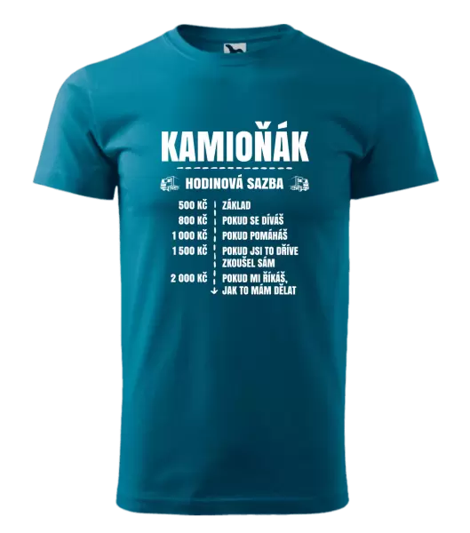 Pánské tričko Hodinová sazba - kamioňák
