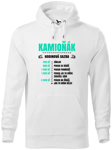 Pánská mikina Hodinová sazba - kamioňák