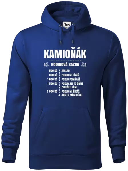 Pánská mikina Hodinová sazba - kamioňák