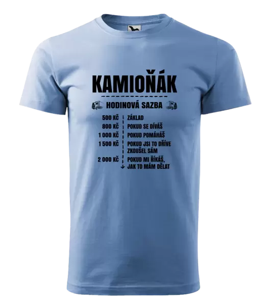 Pánské tričko Hodinová sazba - kamioňák