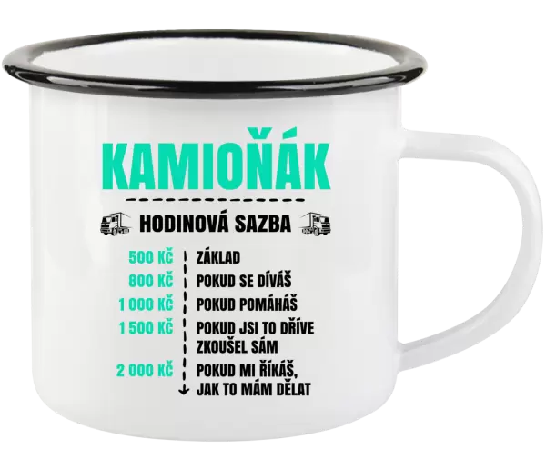 Plecháček Hodinová sazba - kamioňák