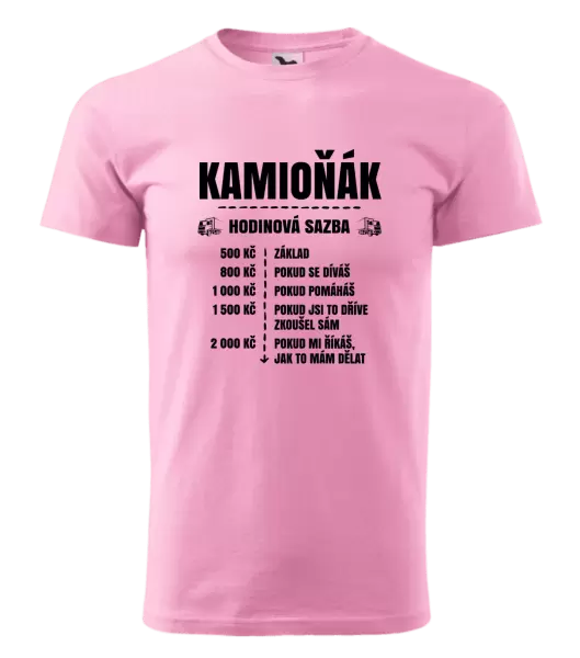 Pánské tričko Hodinová sazba - kamioňák