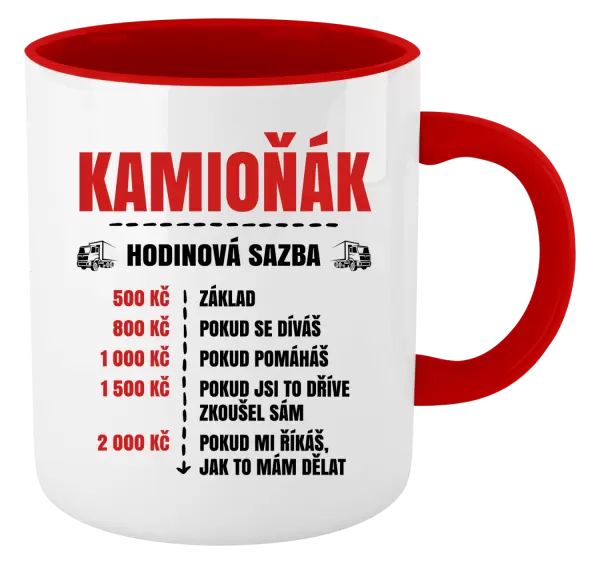 Hrnek Hodinová sazba - kamioňák