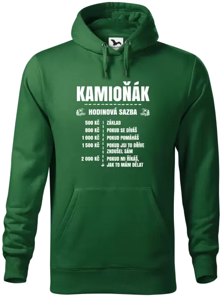 Pánská mikina Hodinová sazba - kamioňák