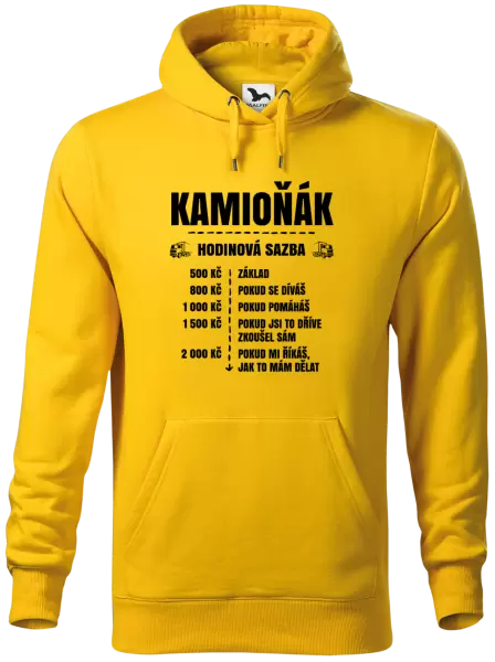 Pánská mikina Hodinová sazba - kamioňák