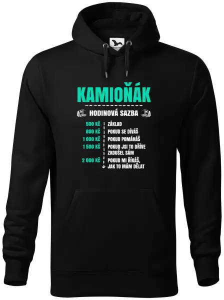 Pánská mikina Hodinová sazba - kamioňák