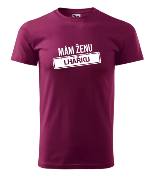 Pánské tričko Mám ženu lhářku