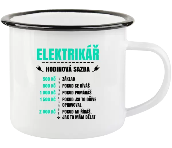 Plecháček Hodinová sazba - elektrikář