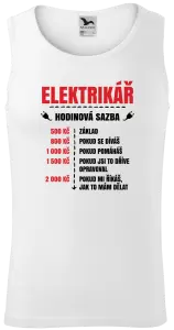 Pánské tílko Hodinová sazba - elektrikář