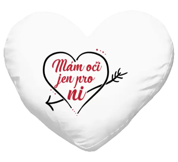 Polštář Mám oči jen pro ni