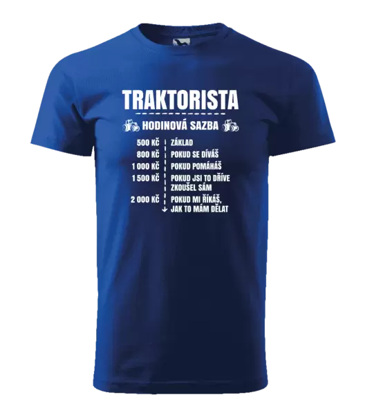 Pánské tričko Hodinová sazba - traktorista