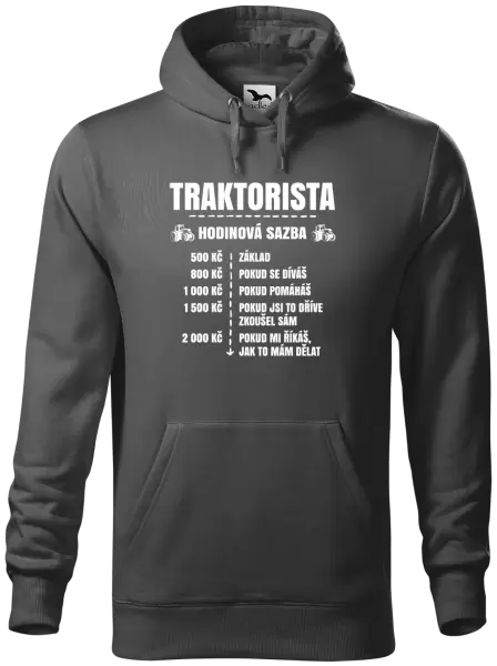 Pánská mikina Hodinová sazba - traktorista