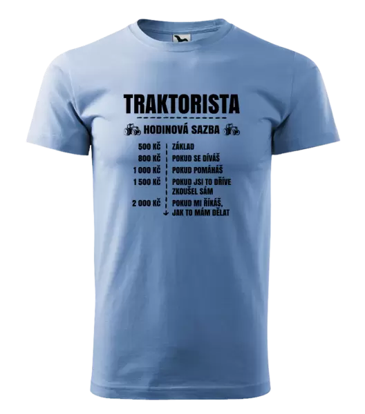 Pánské tričko Hodinová sazba - traktorista