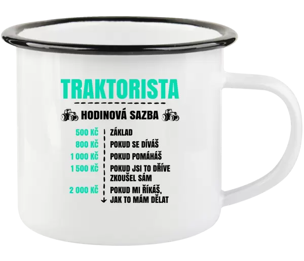 Plecháček Hodinová sazba - traktorista