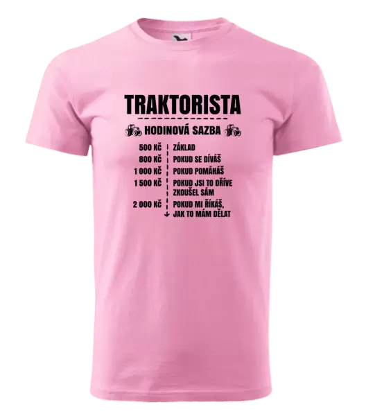 Pánské tričko Hodinová sazba - traktorista