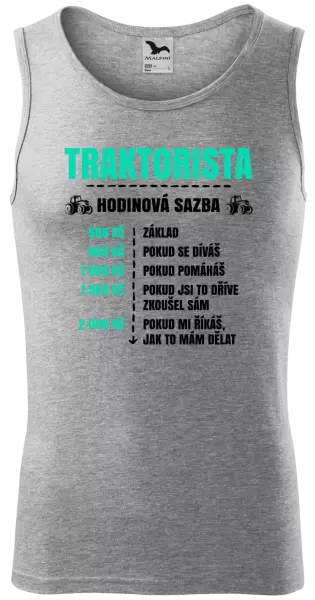 Pánské tílko Hodinová sazba - traktorista