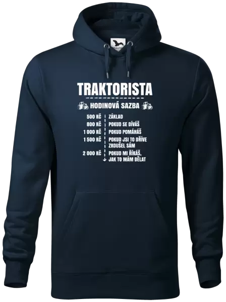 Pánská mikina Hodinová sazba - traktorista